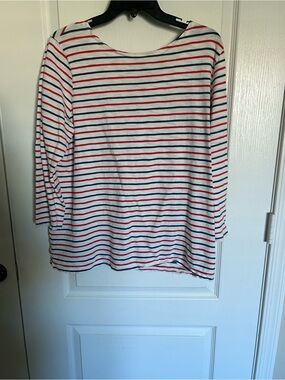 Red & Blue Stripe Long-Sleeve Top - Old Navy